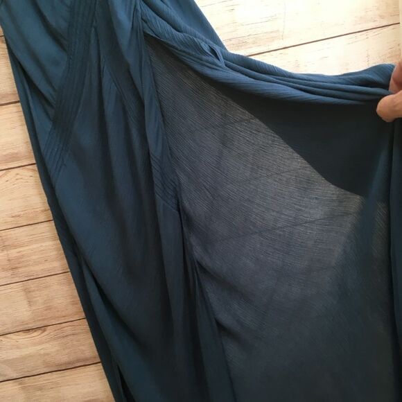 FREE PEOPLE FOUR PANEL MAXI DRESS IN DEEP TEAL - Picture 6 of 11